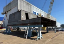 Συνεχίζεται με ταχύ ρυθμό η παραγωγή των FDI για το Πολεμικό Ναυτικό: Τα Ναυπηγεία Σαλαμίνας παραδίδουν κρίσιμο τμήμα της φρεγάτας “Θεμιστοκλής” στη Naval Group – Δείτε εντυπωσιακές φωτο